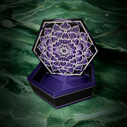 Blossom Box, Red/Bronze