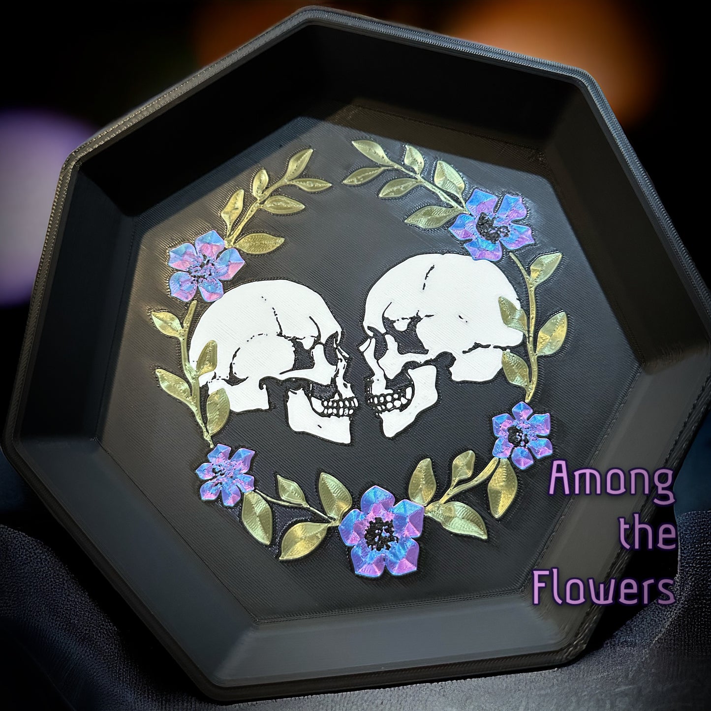 Among the Flowers Table Tray