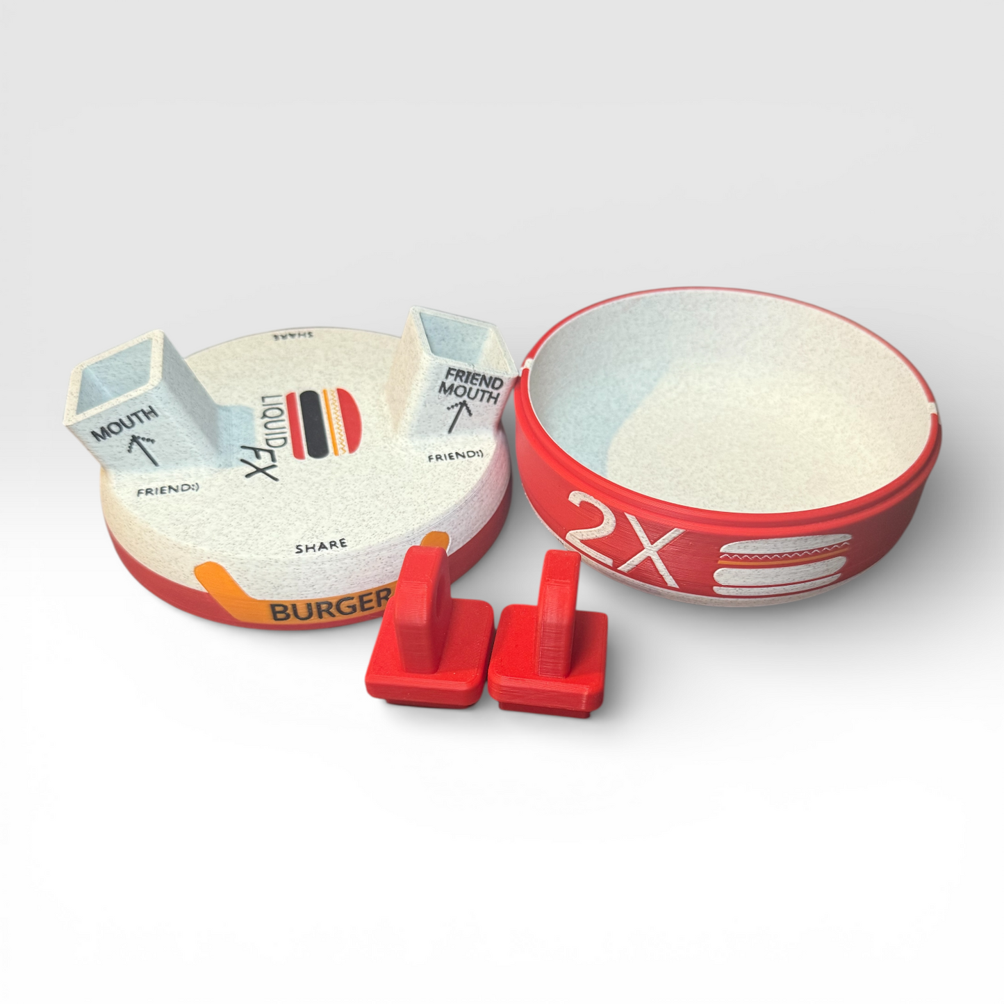 Marathon Inspired Drinkable Cheeseburger Prop – Novelty Storage Container – Futuristic Desk Decor – Fan Collectible