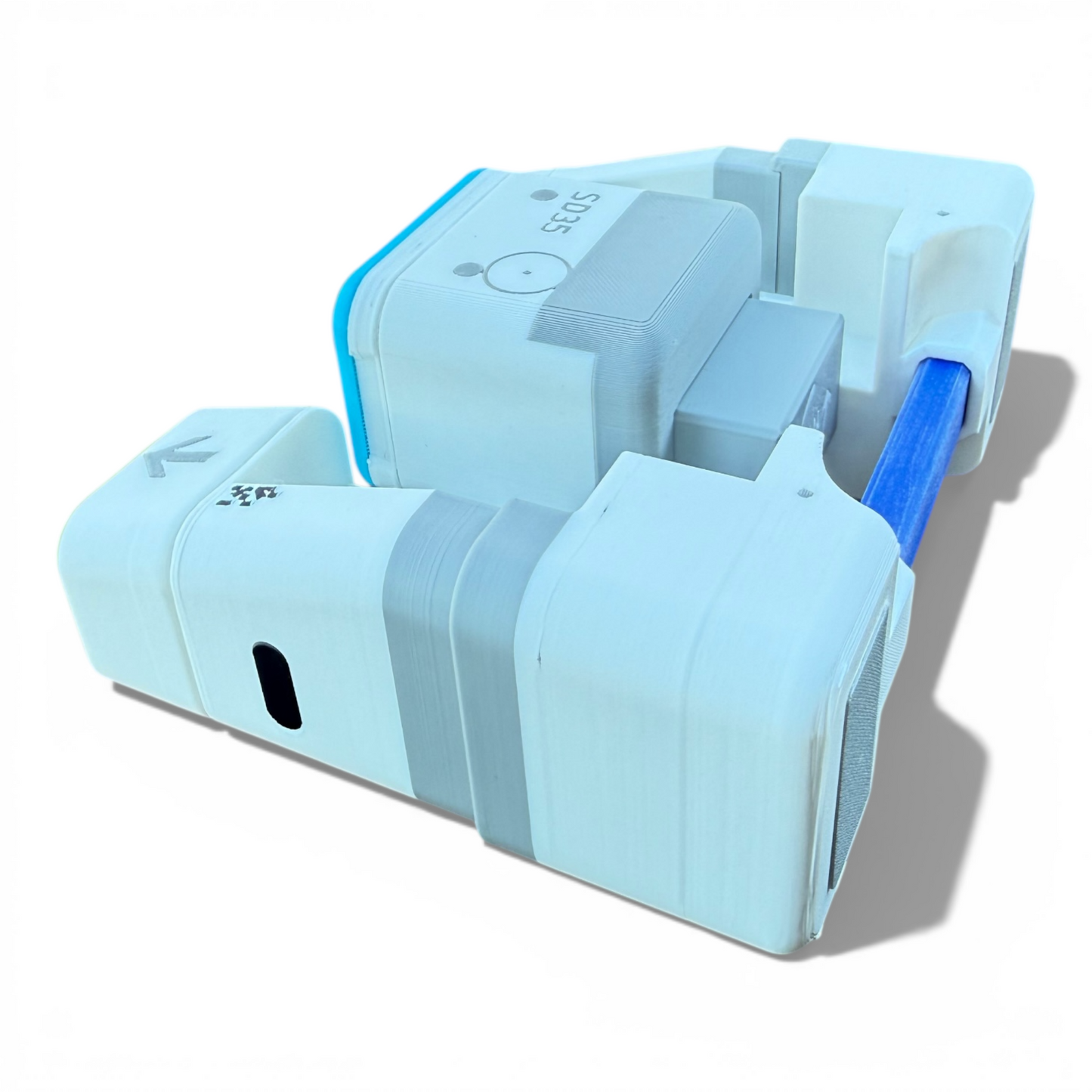 Marathon-Inspired Medical Drone Figurine – Cute Poseable Sci-Fi Companion – 3 Magnetic Expressions (Happy, Sad, Shocked)